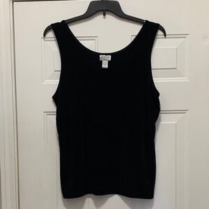 3/$15 Chico's Size 3 (Size 16) Classic Black Dressy Tank Top